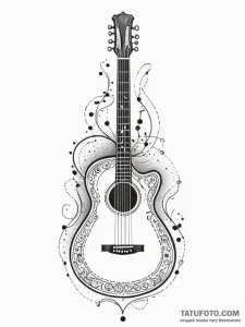 Tattoo sketch, future folk instrument, a trad... - эскиз тату (№1752401383_0, 13.07.2025 10:09) — Tatufoto.com