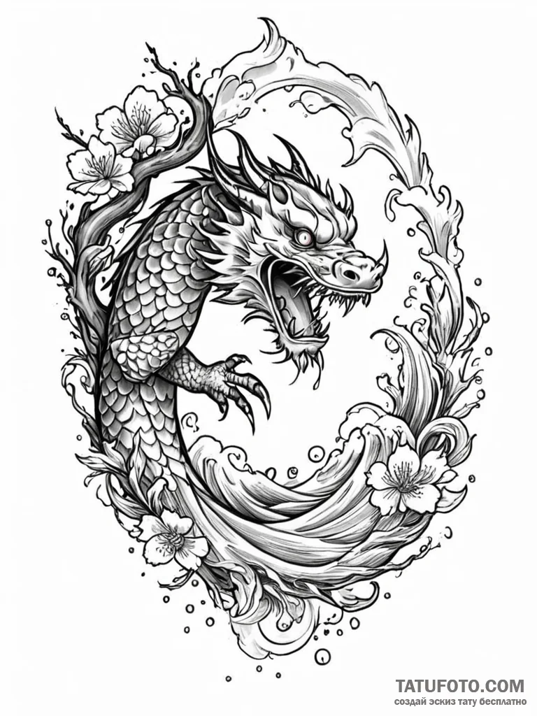 Tattoo sketch, quaint cottage, hidden quantum… — эскиз тату (№1752407758_0, 13.07.2025 11:55) — Tatufoto.com