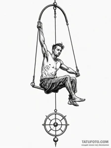 Tattoo sketch, pendulum of personal growth, a... - эскиз тату (№1752410567_0, 13.07.2025 12:42) — Tatufoto.com
