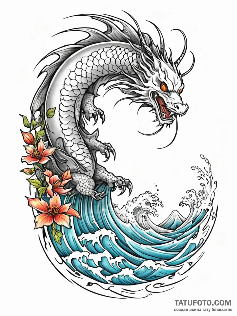 Tattoo sketch, rainbow bridge of data, a vibr... - эскиз тату (№1752417143_0, 13.07.2025 14:32) — Tatufoto.com