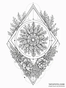 Tattoo sketch, coral reef data center: a vibr... - эскиз тату (№1752417309_0, 13.07.2025 14:35) — Tatufoto.com