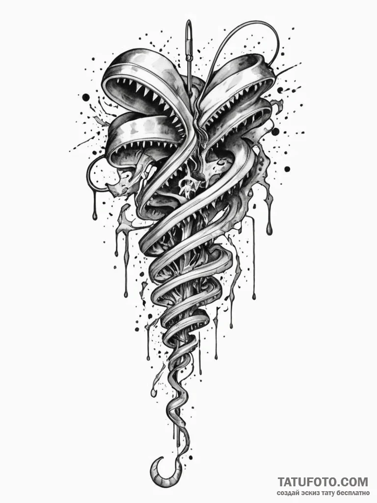Tattoo sketch, zipper of reality, a stylized,... - эскиз тату (№1752418140_0, 13.07.2025 14:49) — Tatufoto.com