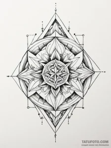 Tattoo sketch, ice-bound data crystal, a larg... - эскиз тату (№1752418998_0, 13.07.2025 15:03) — Tatufoto.com