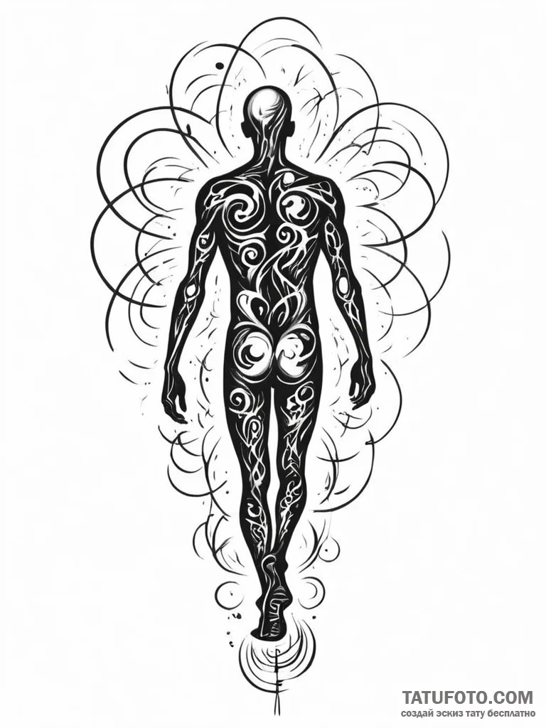 Tattoo sketch, unseen current mapper, a human... - эскиз тату (№1752419172_0, 13.07.2025 15:06) — Tatufoto.com