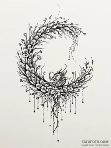 Tattoo sketch, dandelion dna, a delicate dand... - эскиз тату (№1752419343_0, 13.07.2025 15:09) — Tatufoto.com