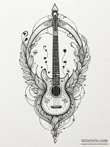 Tattoo sketch, harmonic healer's instrument,... - эскиз тату (№1752421224_0, 13.07.2025 15:40) — Tatufoto.com