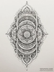 Tattoo sketch, vellum scroll, projected truth... - эскиз тату (№1752421563_0, 13.07.2025 15:46) — Tatufoto.com