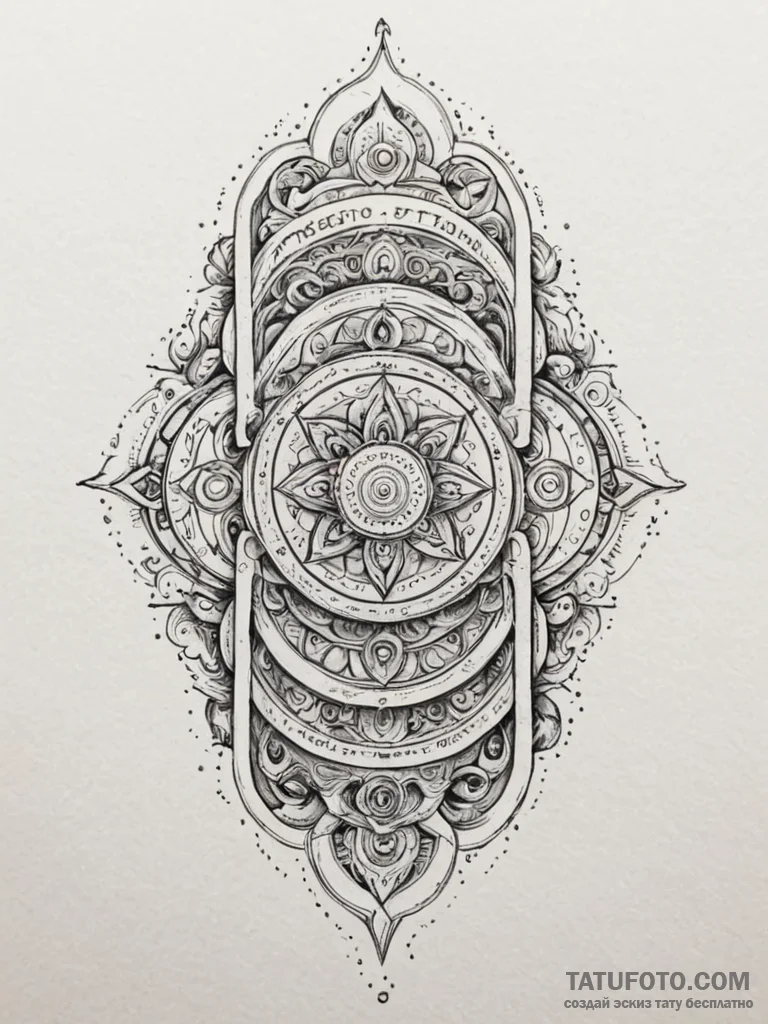 Tattoo sketch, vellum scroll, projected truth... - эскиз тату (№1752421563_0, 13.07.2025 15:46) — Tatufoto.com