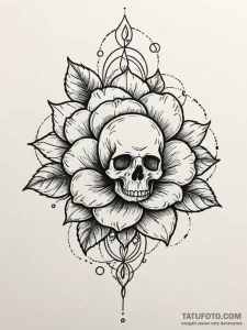 Tattoo sketch, quantum foam petals, a delicat... - эскиз тату (№1752422235_0, 13.07.2025 15:57) — Tatufoto.com
