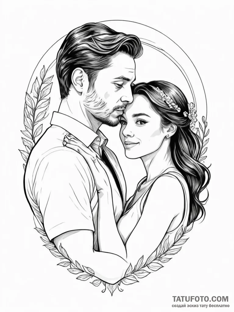 Alexander & michelle - эскиз тату (№1752422458_0, 13.07.2025 16:00) — Tatufoto.com