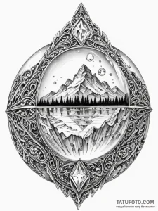 Tattoo sketch, memory crystal orb, a clear, p... - эскиз тату (№1752423481_0, 13.07.2025 16:18) — Tatufoto.com