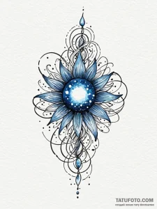 Tattoo sketch, new genesis seed, a single, gl... - эскиз тату (№1752425135_0, 13.07.2025 16:45) — Tatufoto.com