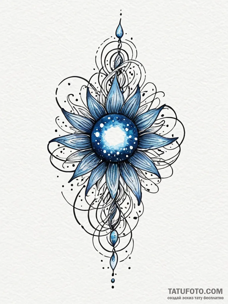 Tattoo sketch, new genesis seed, a single, gl... - эскиз тату (№1752425135_0, 13.07.2025 16:45) — Tatufoto.com