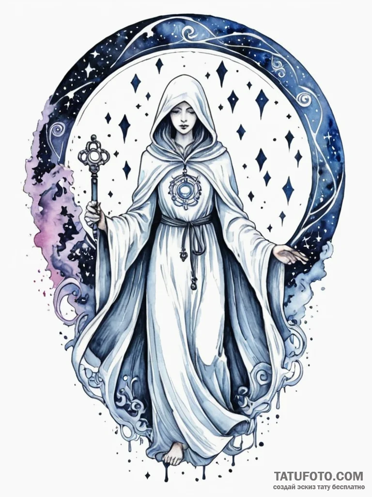 Tattoo sketch, gatekeeper of dreams, a myster... - эскиз тату (№1752425475_0, 13.07.2025 16:51) — Tatufoto.com