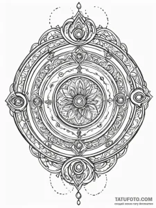 Tattoo sketch, yo-yo of time loops, a classic... - эскиз тату (№1752425728_0, 13.07.2025 16:55) — Tatufoto.com