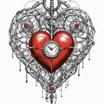 Tattoo sketch, golden thread of fate, a singl... - эскиз тату (№1752426154_0, 13.07.2025 17:02) — Tatufoto.com