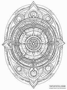 Tattoo sketch, ethereal library portal, a cla... - эскиз тату (№1752426585_0, 13.07.2025 17:09) — Tatufoto.com