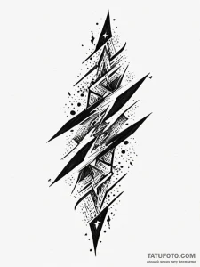 Tattoo sketch, zesty zigzag of progress, a dy... - эскиз тату (№1752426757_0, 13.07.2025 17:12) — Tatufoto.com