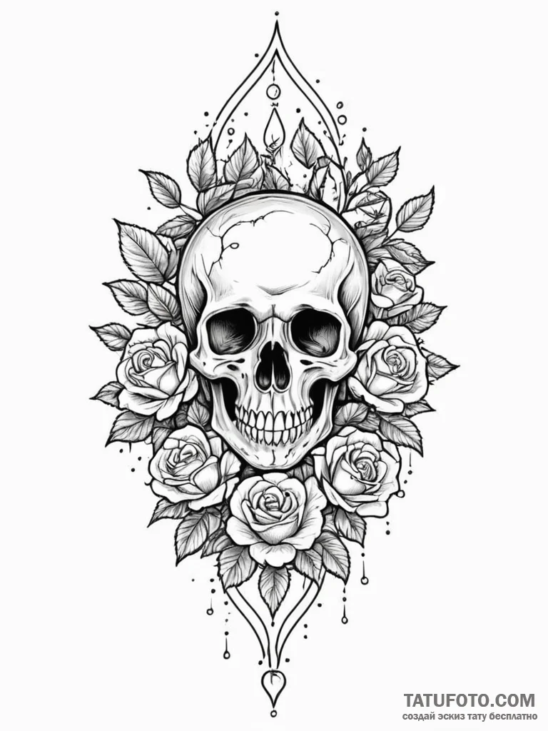 Tattoo sketch, micro-universe in a dewdrop, a... - эскиз тату (№1752428062_0, 13.07.2025 17:34) — Tatufoto.com