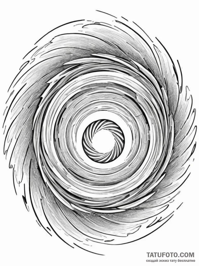 Tattoo sketch, portal within a portal, a larg... - эскиз тату (№1752428234_0, 13.07.2025 17:37) — Tatufoto.com