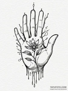 Tattoo sketch, healing glow of data, a delica... - эскиз тату (№1752428672_0, 13.07.2025 17:44) — Tatufoto.com