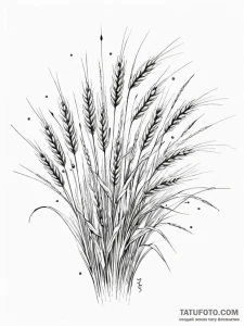 Tattoo sketch, harvest of data, a field of go... - эскиз тату (№1752430045_0, 13.07.2025 18:07) — Tatufoto.com