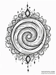 Tattoo sketch, reflective surface of truth, a... - эскиз тату (№1752431085_0, 13.07.2025 18:24) — Tatufoto.com