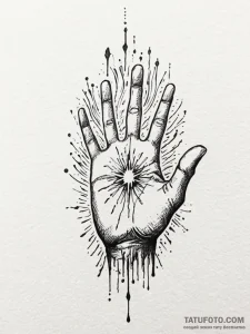Tattoo sketch, empathic energy field, a styli... - эскиз тату (№1752431860_0, 13.07.2025 18:37) — Tatufoto.com