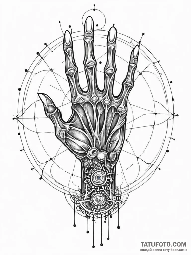 Tattoo sketch, zombie hand, reaching for conn... - эскиз тату (№1752434017_0, 13.07.2025 19:13) — Tatufoto.com