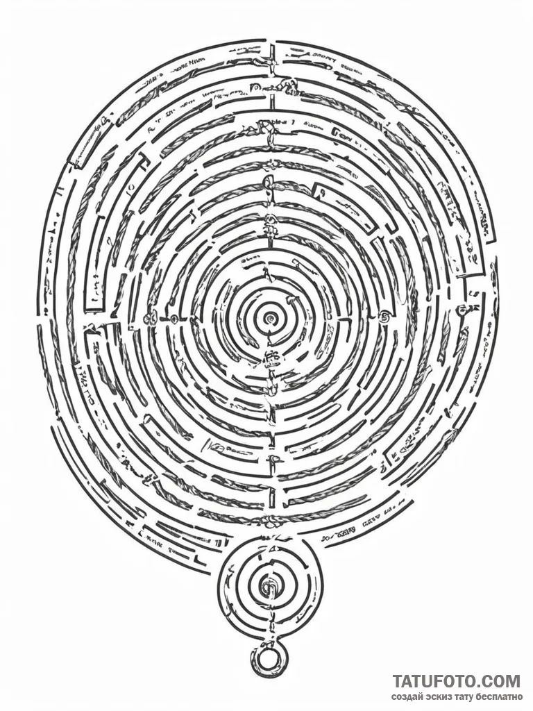 Tattoo sketch, twisted path of fate (data lab... - эскиз тату (№1752434451_0, 13.07.2025 19:20) — Tatufoto.com