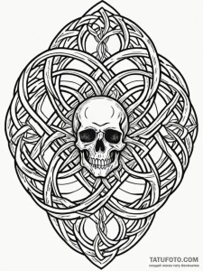 Tattoo sketch, woven tapestry of time (celtic... - эскиз тату (№1752436361_0, 13.07.2025 19:52) — Tatufoto.com