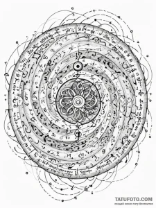 Tattoo sketch, eldritch equation, a swirling,... - эскиз тату (№1752437231_0, 13.07.2025 20:07) — Tatufoto.com