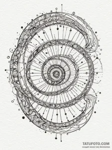 Tattoo sketch, golden ratio gateway, an intri... - эскиз тату (№1752438273_0, 13.07.2025 20:24) — Tatufoto.com