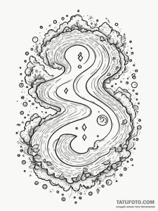 Tattoo sketch, financial flow rivers, a lands... - эскиз тату (№1752439141_0, 13.07.2025 20:39) — Tatufoto.com