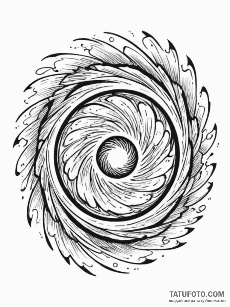 Tattoo sketch, portal within a portal, a larg... - эскиз тату (№1752439779_0, 13.07.2025 20:49) — Tatufoto.com