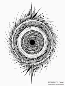 Tattoo sketch, vortex of vanishing memories,... - эскиз тату (№1752440891_0, 13.07.2025 21:08) — Tatufoto.com