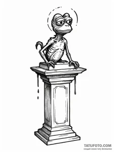 Tattoo sketch, museum of muted memes, a minim... - эскиз тату (№1752441062_0, 13.07.2025 21:11) — Tatufoto.com