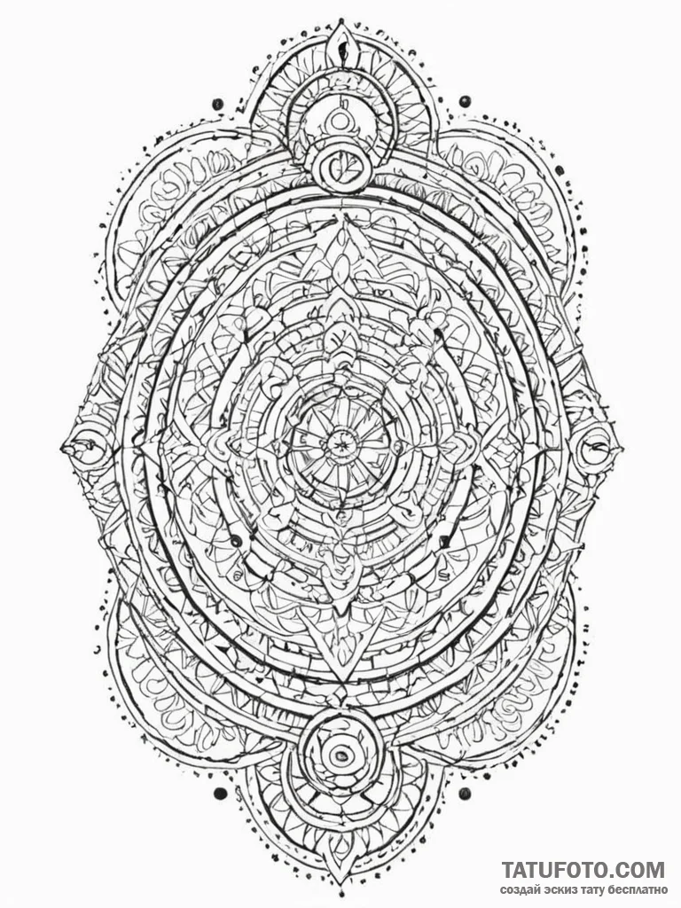 Tattoo sketch, loom of destiny, digital threa... - эскиз тату (№1752441403_0, 13.07.2025 21:16) — Tatufoto.com