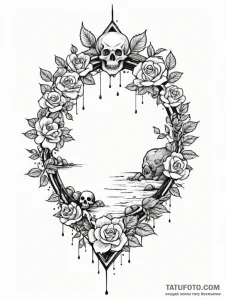 Tattoo sketch, floating zen garden, a tranqui... - эскиз тату (№1752441575_0, 13.07.2025 21:19) — Tatufoto.com