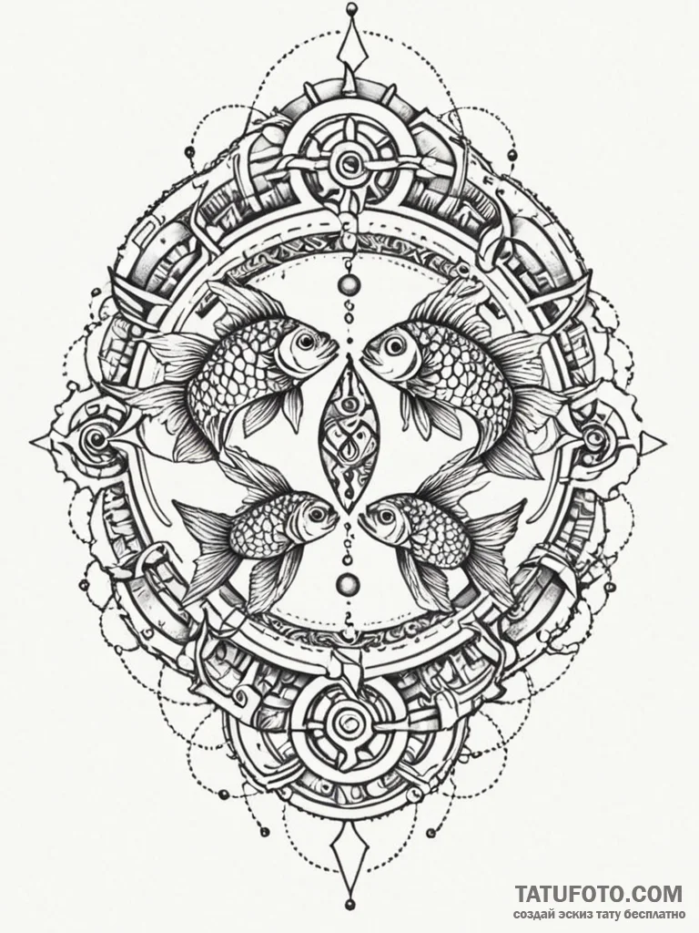 Tattoo sketch, harmony of opposites, a symbol... - эскиз тату (№1752442249_0, 13.07.2025 21:30) — Tatufoto.com