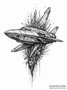 Tattoo sketch, wreckage of worlds, new life b... - эскиз тату (№1752444270_0, 13.07.2025 22:04) — Tatufoto.com
