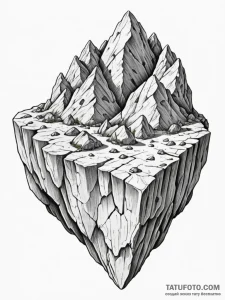Tattoo sketch, xenolith, embedded data, a lar... - эскиз тату (№1752444860_0, 13.07.2025 22:14) — Tatufoto.com