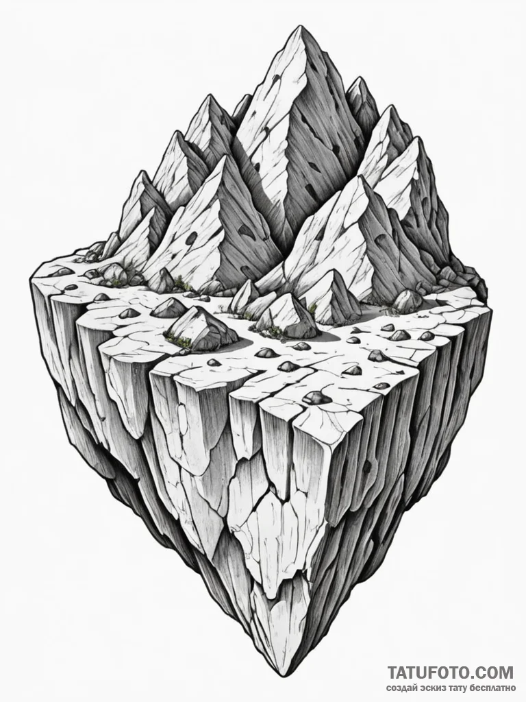 Tattoo sketch, xenolith, embedded data, a lar... - эскиз тату (№1752444860_0, 13.07.2025 22:14) — Tatufoto.com