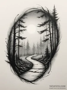 Tattoo sketch, intuition's guiding light, a s... - эскиз тату (№1752445197_0, 13.07.2025 22:19) — Tatufoto.com