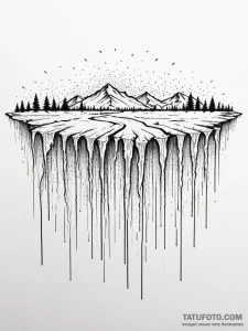 Tattoo sketch, weeping wall, healing code, a... - эскиз тату (№1752445704_0, 13.07.2025 22:28) — Tatufoto.com