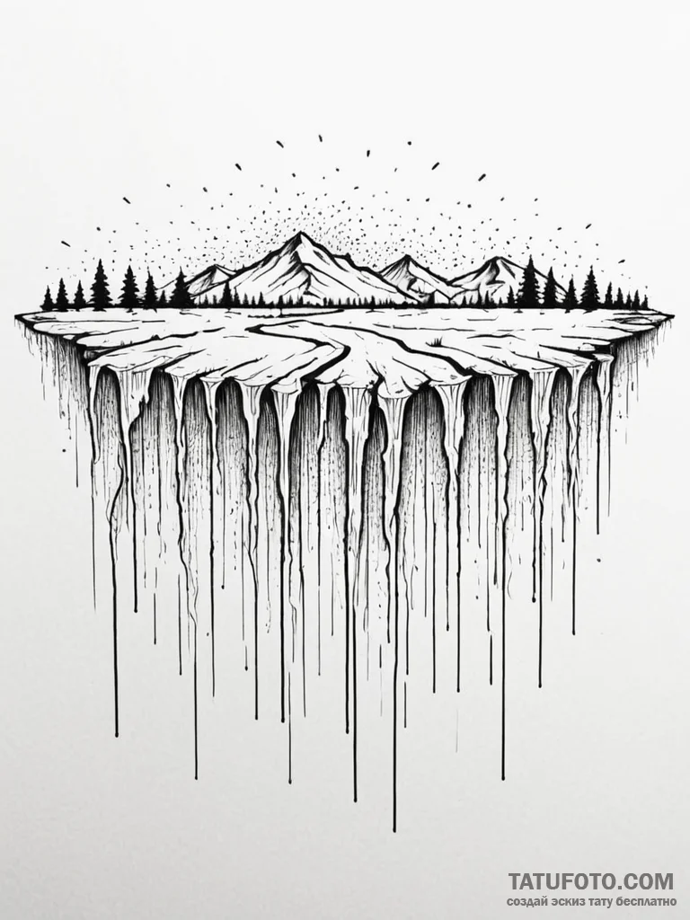Tattoo sketch, weeping wall, healing code, a… — эскиз тату (№1752445704_0, 13.07.2025 22:28) — Tatufoto.com