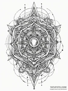 Tattoo sketch, web of interdimensional travel... - эскиз тату (№1752446204_0, 13.07.2025 22:36) — Tatufoto.com