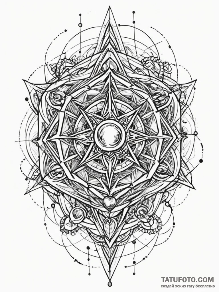 Tattoo sketch, web of interdimensional travel... - эскиз тату (№1752446204_0, 13.07.2025 22:36) — Tatufoto.com
