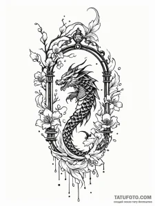 Tattoo sketch, birdcage, open, with a single,... - эскиз тату (№1752447961_0, 13.07.2025 23:06) — Tatufoto.com