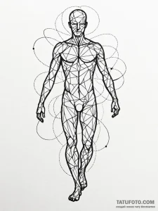 Tattoo sketch, unseen current mapper, a human... - эскиз тату (№1752448213_0, 13.07.2025 23:10) — Tatufoto.com